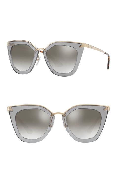 cat-eye double-bridge sunglasses prada|52mm cat eye sunglasses Prada.